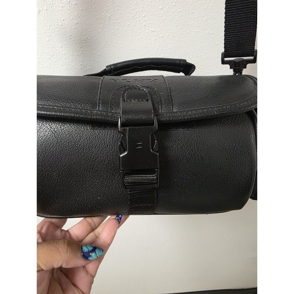 Sony LCS-VA Camcorder Camera Shoulder Carry Case Black Padded Vintage Travel Bag - Picture 3 of 16